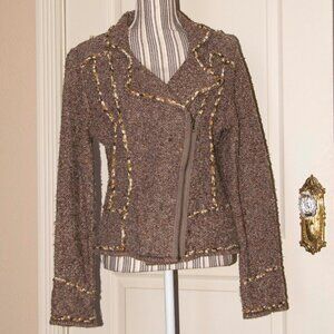 Coldwater Creek Tweed Knit Jacket M